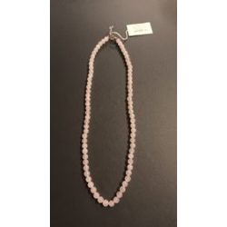 RÓZSAKVARC NYAKLÁNC 6 MM  GOLYÓS