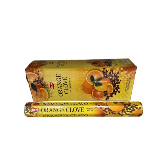 FÜSTÖLŐ HATSZÖG ORANGE CLOVE HEM (NARANCS, SZEGFŰSZEG)  20DB PÁLCIKA/DOBOZ
