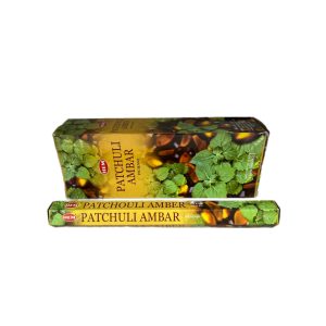 FÜSTÖLŐ HATSZÖG PATCHULI AMBAR HEM 20DB PÁLCIKA/DOBOZ