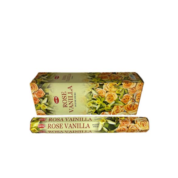 FÜSTÖLŐ HATSZÖG ROSE VANILLA HEM 20DB PÁLCIKA/DOBOZ