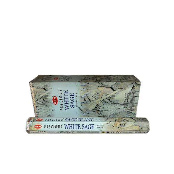 FÜSTÖLŐ HATSZÖG WHITE SAGE HEM (FEHÉR ZSÁLYA) 20DB PÁLCIKA/DOBOZ