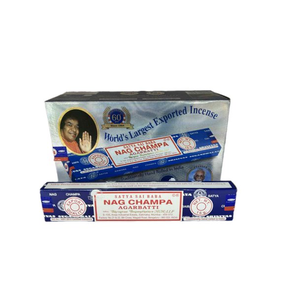 FÜSTÖLŐ LAPOS NAG CHAMPA SATYA MASALA (SAI BABA) 10DB PÁLCIKA/DOBOZ