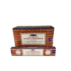   FÜSTÖLŐ LAPOS CINNAMON DARK SATYA (SÖTÉT FAHÉJ) 10DB PÁLCIKA/DOBOZ