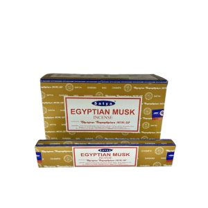 FÜSTÖLŐ LAPOS MUSK EGYPTIAN SATYA NAGCHAMPA (EGYIPTOMI PÉZSMA) 10DB PÁLCIKA/DOBOZ