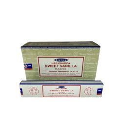   FÜSTÖLŐ LAPOS SWEET VANILLA SATYA NAGCHAMPA ( ÉDES VANÍLIA) 10DB PÁLCIKA/DOBOZ