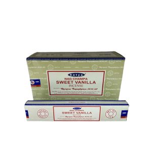 FÜSTÖLŐ LAPOS SWEET VANILLA SATYA NAGCHAMPA ( ÉDES VANÍLIA) 10DB PÁLCIKA/DOBOZ
