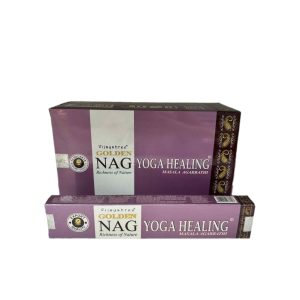 FÜSTÖLŐ LAPOS NAG YOGA HEALING GOLDEN  (GYÓGYÍTÓ JÓGA) 10DB PÁLCIKA/DOBOZ
