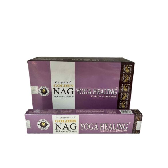 FÜSTÖLŐ LAPOS NAG YOGA HEALING GOLDEN  (GYÓGYÍTÓ JÓGA) 10DB PÁLCIKA/DOBOZ