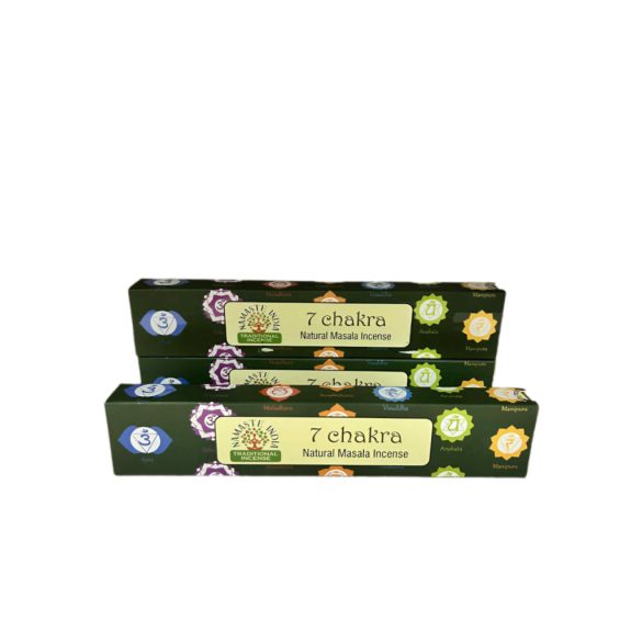 FÜSTÖLŐ LAPOS 7 CHAKRA NAMASTE 15G/DOBOZ
