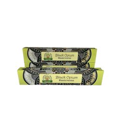   FÜSTÖLŐ LAPOS OPIUM BLACK  NAMASTE INDIA  (FEKETE ÓPIUM) 15G/DOBOZ 