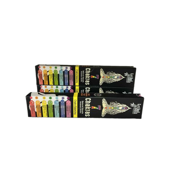 FÜSTÖLŐ LAPOS 7 CHAKRA BLACK TRIBAL SOUL 15G/DOBOZ