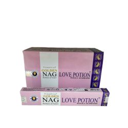   FÜSTÖLŐ LAPOS NAG LOVE POTION GOLDEN (SZERELMI BÁJITAL) 15GR/DOBOZ