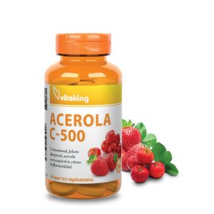 ACEROLA C-500 RÁGÓTABLETTA  EPER ÍZŰ 40DB (VITAKING)