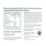 ACEROLA C-500 RÁGÓTABLETTA  EPER ÍZŰ 40DB (VITAKING)