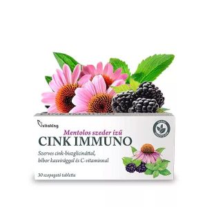 CINK IMMUNO SZOPOGATÓ TABLETTA 30DB (VITAKING)