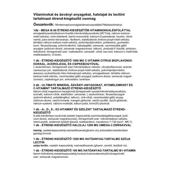 365 ALAP  MULTIVITAMIN CSOMAG (VITAKING) 30 DB 