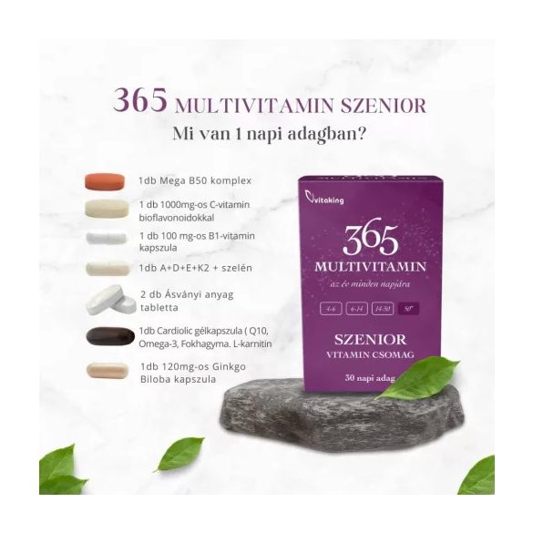365 SZENIOR MULTIVITAMIN CSOMAG 30 DB (VITAKING)