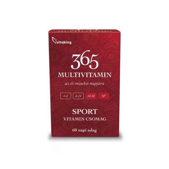 365 SPORT MULTIVITAMIN CSOMAG  60 DB  (VITAKING)