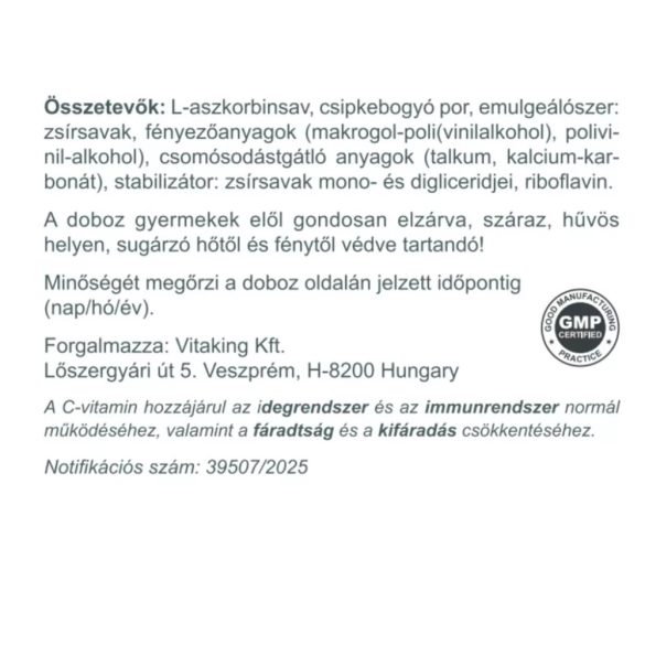 C-VITAMIN 1000MG + 25MG CSIIPKEBOGYÓ TABLETTA 200DB